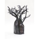 1 St&uuml;ck &Ouml;lfass Blech Deko Baobab 55 cm Mahajanga = Preiscode O