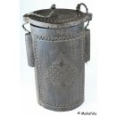 Zafimaniry Grafik Reisbeh&auml;lter, Honigfass, Vorratsr&ouml;hre 25 cm zeitgen&ouml;ssisch