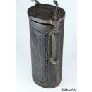 Zafimaniry Grafik Reisbeh&auml;lter, Honigfass, Vorratsr&ouml;hre 25 cm zeitgen&ouml;ssisch