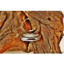 Perlmutt Ring echt helle Meeresmuschel Erestos2 Gr&ouml;&szlig;e variabel D 20 mm = Code C