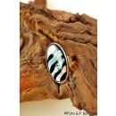 echte Abalone Perlmutt Ring Erestos4 Gr&ouml;&szlig;e variabel 30 x 15 mm = Code C