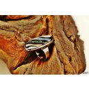 echte Abalone Perlmutt Ring Erestos4 Gr&ouml;&szlig;e variabel 30 x 15 mm = Code C
