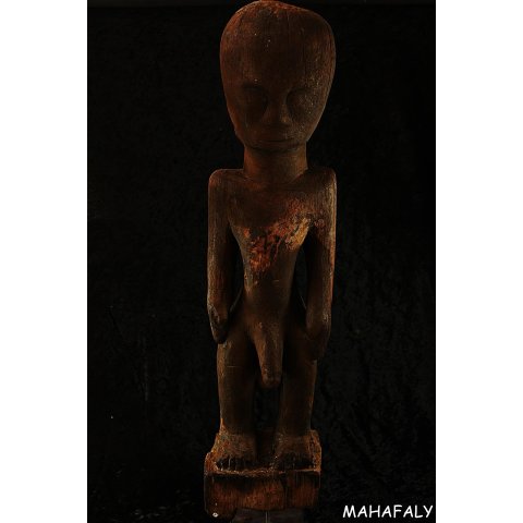 MF332 Skulptur der Sakalava Erotik Penismann 64 cm ca.1960