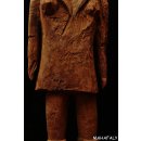 AL126 original AloAlo Skulptur der Mahafaly Grabw&auml;chter Frau mit Badelatschen 100 cm ca. 1950
