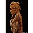 AL129 AloAlo Skulptur der Sakalava Grabw&auml;chter Die Frau mit Baby 140 cm ca. 1930