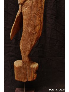 MF334 AloAlo Skulptur der Sakalava Grabw&auml;chter Enten Vogel 70  cm ca. 1930