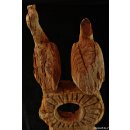 AL144 AloAlo Fragment von Grabstele der Sakalava H&ouml;ckerenten 68 cm 1930