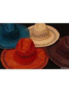 Herrenhut Strohhut Hendrik aus Raphia 32 x 38 cm = Code B