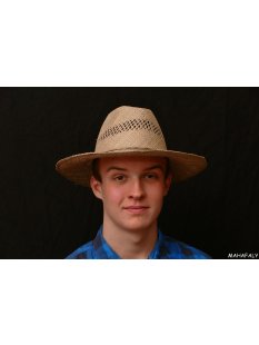 Herrenhut Harald aus Raphia natur 32 x 38 cm = Code B