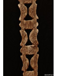 AL135 original AloAlo Grabstele der Sakalava oder Mahafaly antik 2 Totenv&ouml;gel 170 cm ca. 1925