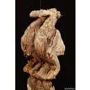 AL135 original AloAlo Grabstele der Sakalava oder Mahafaly antik 2 Totenv&ouml;gel 170 cm ca. 1925