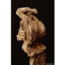 AL135 original AloAlo Grabstele der Sakalava oder Mahafaly antik 2 Totenv&ouml;gel 170 cm ca. 1925