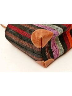 Raffia Bast Raphia Korb Harlekin vertikal 25 x 18 x 11 cm Code wei&szlig;