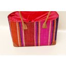 Raffia Bast Raphia Korb Harlekin vertikal 32 x 20 x 15 cm Code gelb