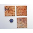 Hornplatten 60 mm quadratisch antik matt