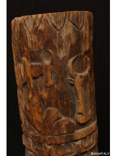 Betsileo Klangbaum und Ruftrommel sehr selten 110 cm ca....