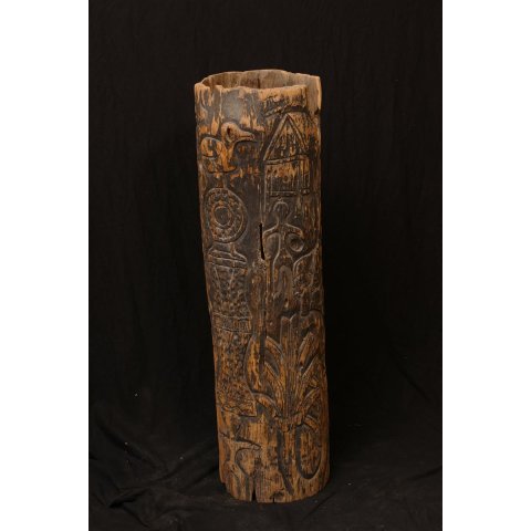 Betsileo Klangbaum und Ruftrommel sehr selten 97 cm ca.1948 AF41