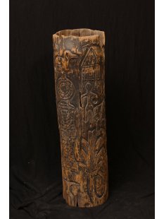 Betsileo Klangbaum und Ruftrommel sehr selten 97 cm...