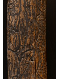 Betsileo Klangbaum und Ruftrommel sehr selten 97 cm ca.1948 AF41