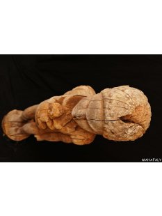 MF392 Skulptur der Sakalava nackte Frau mit Baby 122 cm ca.1950