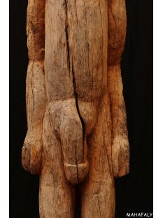MF393 Skulptur der Sakalava nackter Mann 122 cm ca.1950