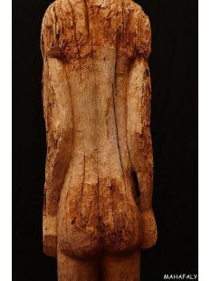 MF393 Skulptur der Sakalava nackter Mann 122 cm ca.1950