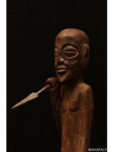 MF397 Kolonialfigur Der Reiter mit Speer 110 cm ca.1960