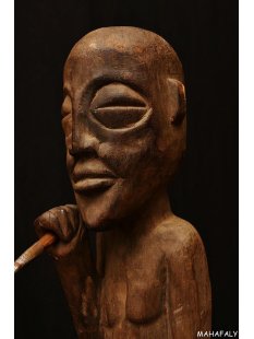 MF397 Kolonialfigur Der Reiter mit Speer 110 cm ca.1960