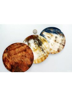 Hornplatten 150 mm 5 Formen  poliert / antik / matt