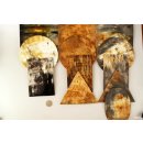 Hornplatten 150 mm 5 Formen  poliert / antik / matt