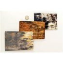 Hornplatten 150 mm 5 Formen  poliert / antik / matt