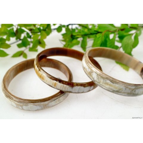 Watussi Horn Armreifen geschlossen 12 mm = Code Z