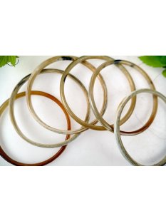 Watussi Horn Armreifen geschlossen 4 mm = Code Y 63-69 mm