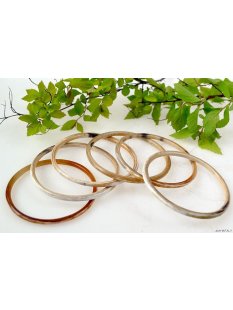 Watussi Horn Armreifen geschlossen 4 mm = Code A 70-75 mm