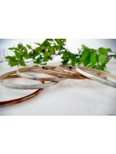 Watussi Horn Armreifen geschlossen 4 mm = Code A 70-75 mm