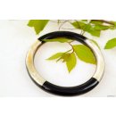 Watussi Horn Armreifen geschlossen flach hell/dunkel 8 mm = Code Z