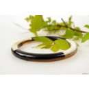 Watussi Horn Armreifen geschlossen flach hell/dunkel 8 mm = Code Z