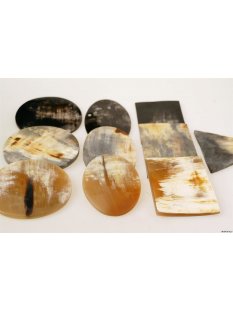 Hornplatten 100 mm in 5 Formen  poliert / antik / matt