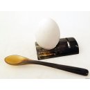 Horn Eierbecher Eierst&auml;nder mit L&ouml;ffel = Code D