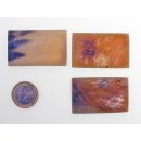 Hornplatten 40 mm rechteckig matt poliert