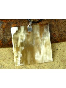 Horn Anh&auml;nger Agostina versilberter Anh&auml;nger 8...