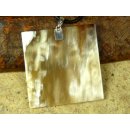 Horn Anh&auml;nger Agostina versilberter Anh&auml;nger 8 cm quadratisch heller Grundton