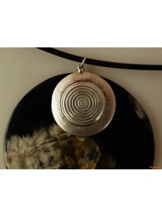 Horn Anh&auml;nger Arman 8 cm in 5 Formen poliert = Code F