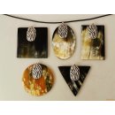 Horn Anh&auml;nger Selma 8 cm in 5 Formen poliert = Code F