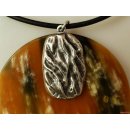 Horn Anh&auml;nger Selma 8 cm in 5 Formen poliert = Code F