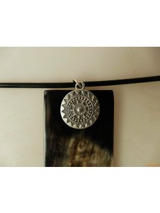 Horn Anh&auml;nger Raziel 6 cm in 5 Formen poliert = Code E