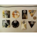 Horn Anh&auml;nger Raziel 6 cm in 5 Formen poliert = Code E