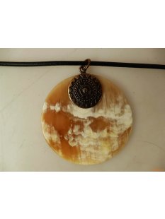 Horn Anh&auml;nger Zara 6 cm in 5 Formen poliert = Code E