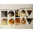 Horn Anh&auml;nger Zara 8 cm in 5 Formen poliert = Code F