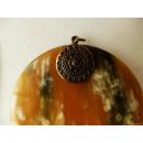 Horn Anh&auml;nger Zara 8 cm in 5 Formen poliert = Code F